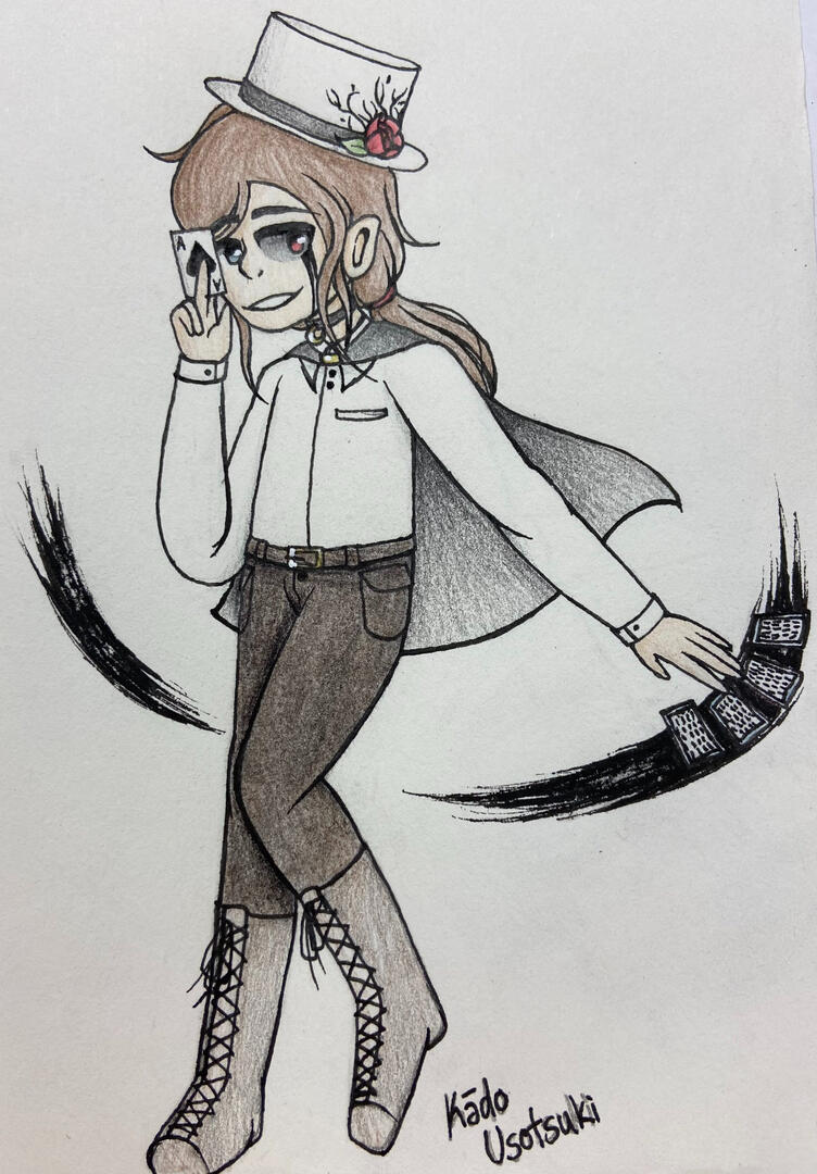 Art of Kado. Pencil + Sharpie.