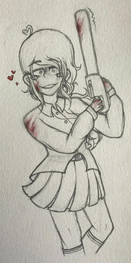 Art of yandere Morishiro. Pencil.
